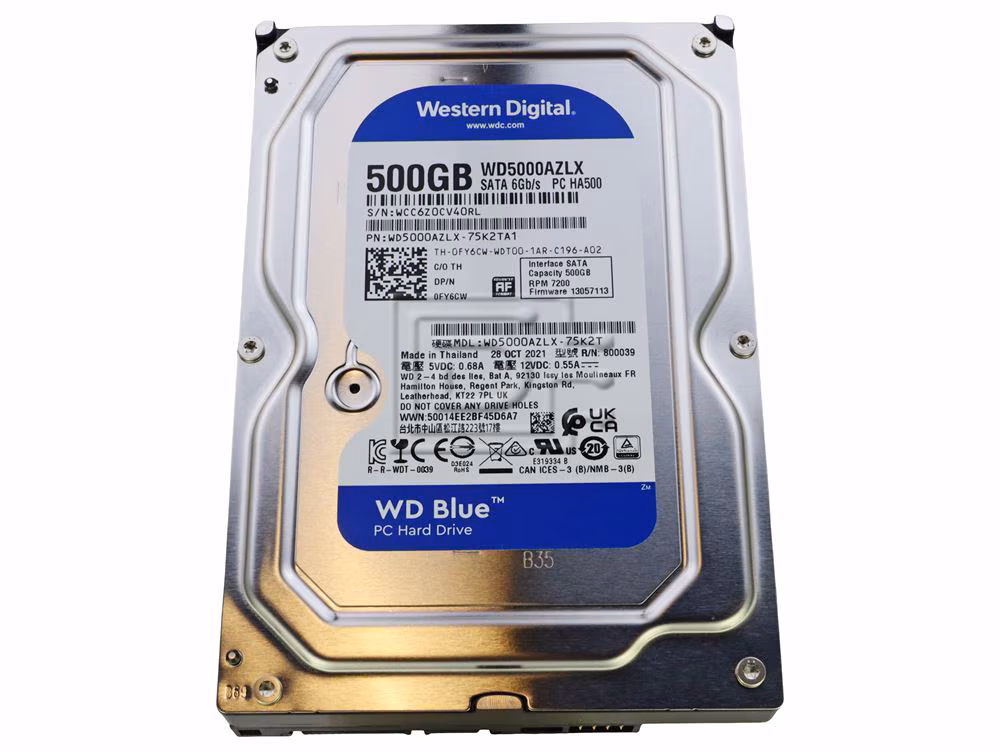 500GB WD Hard Drive